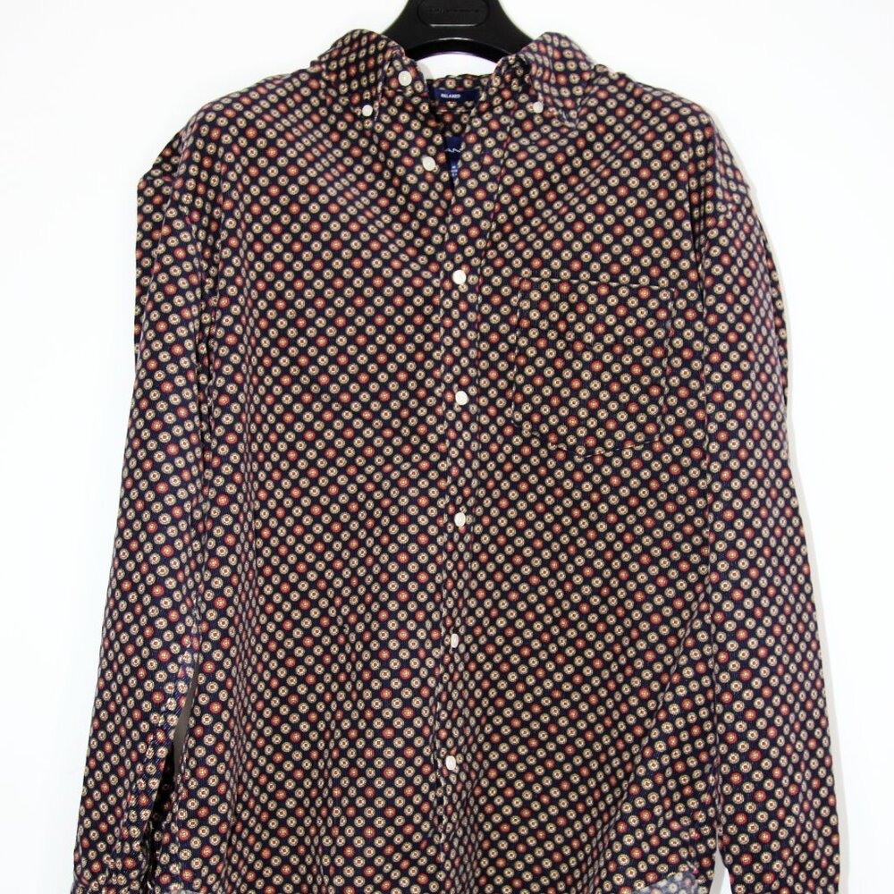 BNWT AW22 GANT REL FOULARD PRINTED CORDUROY SHIRT M